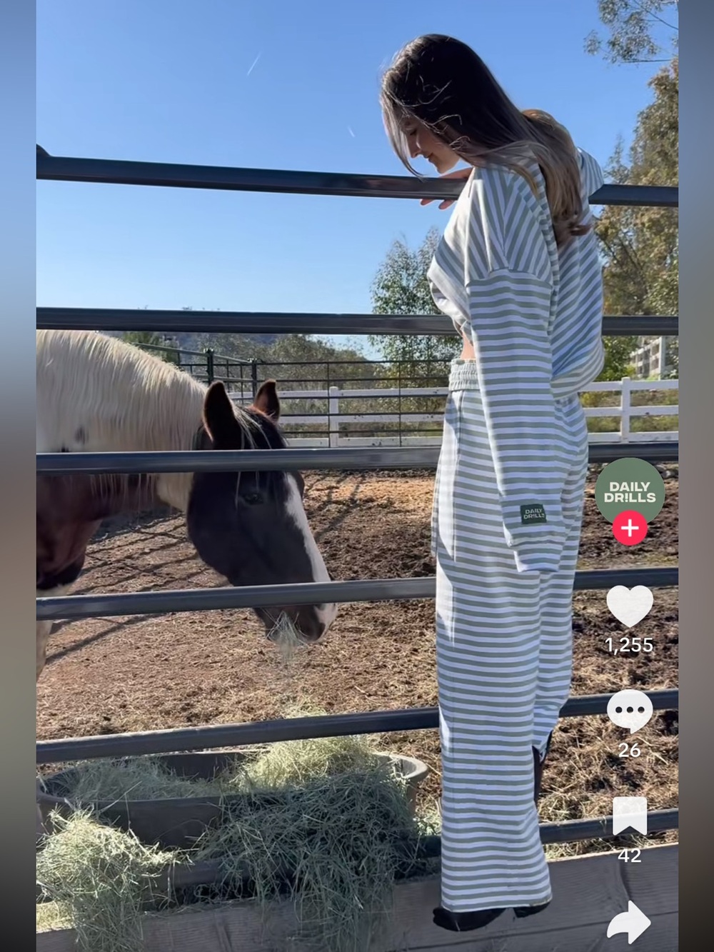 Daily Drills Striped Long Sleeve + Pants in Harbor